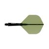 Cuesoul ROST 77 Integrated Flight Standard 3pcs Clear Dark Green Flight White Logo S Size CS-77-XB5T-S