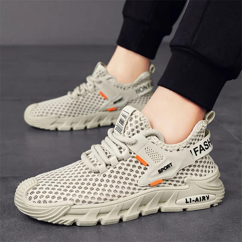 Breathable Men Running Shoes Mesh Mens Walking Sneakers Lightweight Jogging Sport Shoes Soft  Male Casual Shoes Tennis Shoes