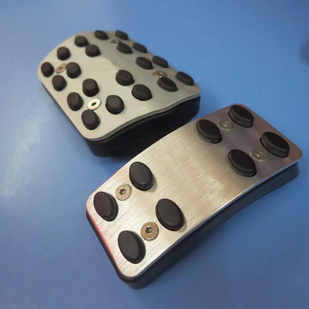 Fit for Mazda 3 2006-2012 at/MT LHD,Car Pedal Cover, Stainless Steel Car Accelerator Brake Antiskid Pedal Foot Rest Pedals Plate Pad