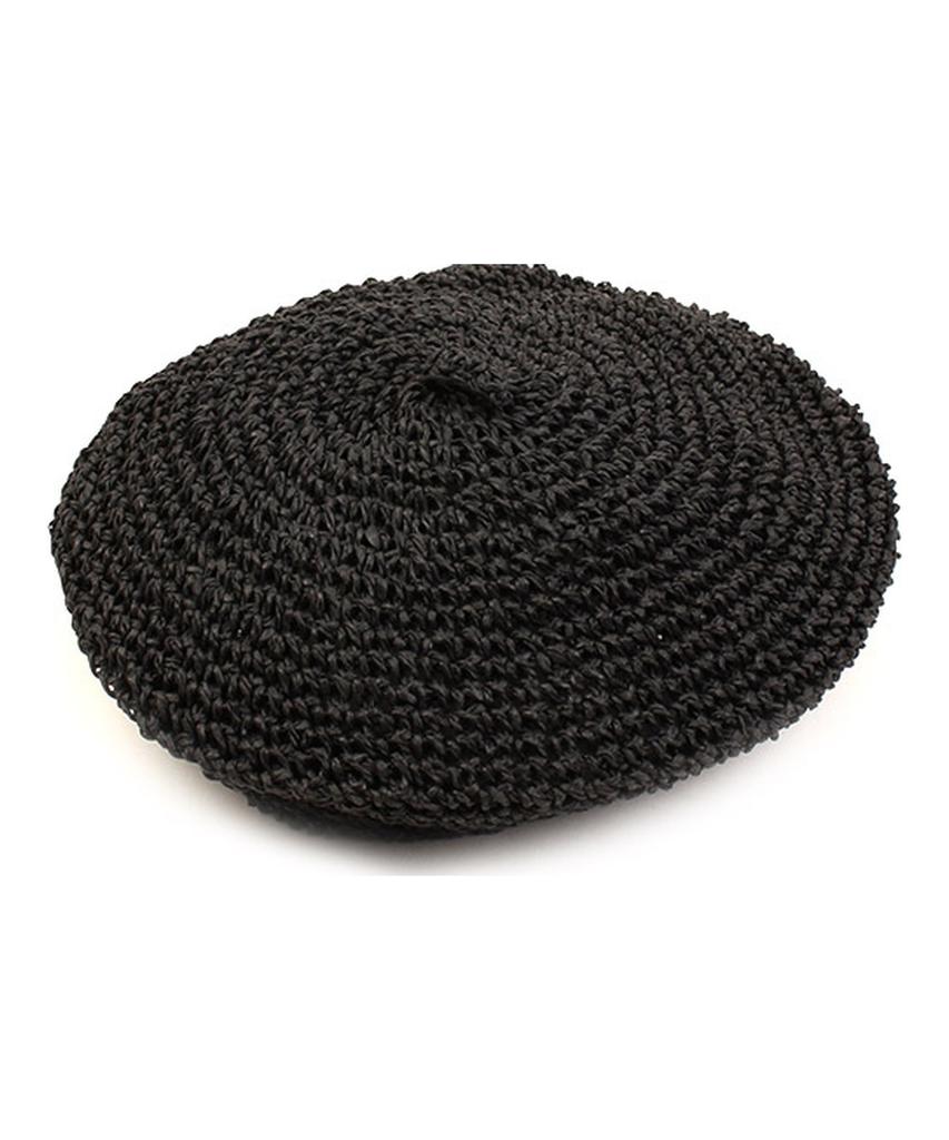 Yunibeosyeolkemiseuteuli Rattan Black Beret