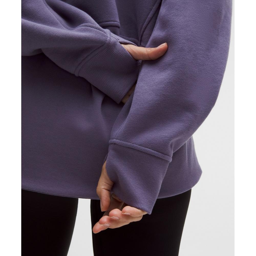 Lululemon Scuba Oversized Funnel Neck Half Zip  Long Grape Mist Silver