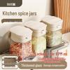 Conjunto de Frascos de Tempero de Vidro Baijie e Porta-Especiarias