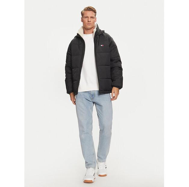 Зимняя куртка Tommy Jeans DM0DM20003, черная, свободный крой