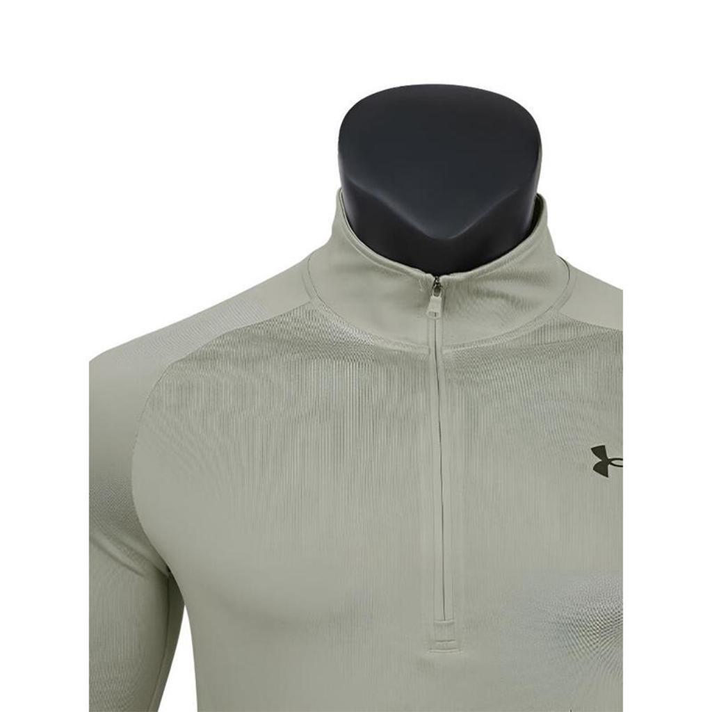 Under Armour Half Zip Sports Long Sleeve T-Shirt Men tops 1328495-203