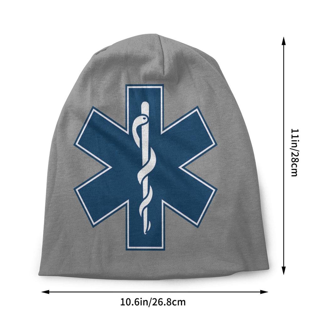 EMT Star Of Life Cap Paramedic Medic Ambulance Casual Autumn Winter Outdoor Skullies Beanies Hat Spring Warm Bonnet Knitting Hat