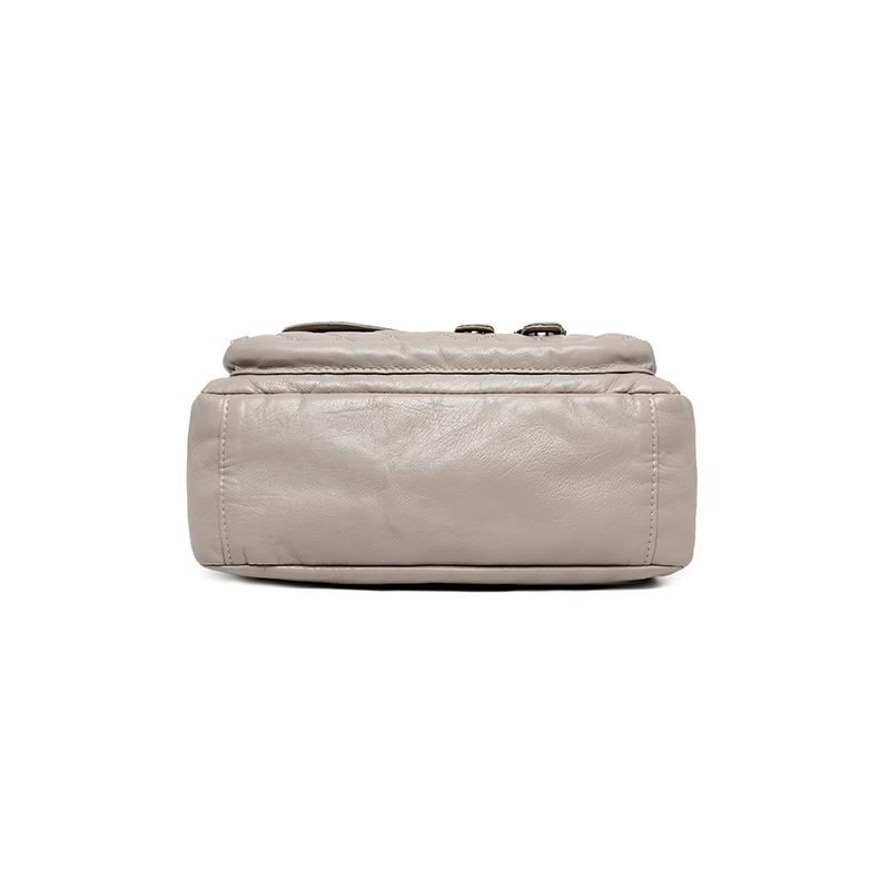 Soft Leather Multi-Layer Shoulder Bag Women's Multi-Pocket Crossbody Bag Mother's Bag