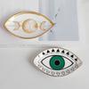 Multipurpose Creative Oval Eye Shaped Jewelry Tray Sturdy Ceramic Rings Holder Accessory for Fashionable Women Ladies