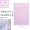 Colore abbagliante 2024 Calendario A5 Pianificatore annuale Agenda inglese Notebook Laser Starlight a colori
