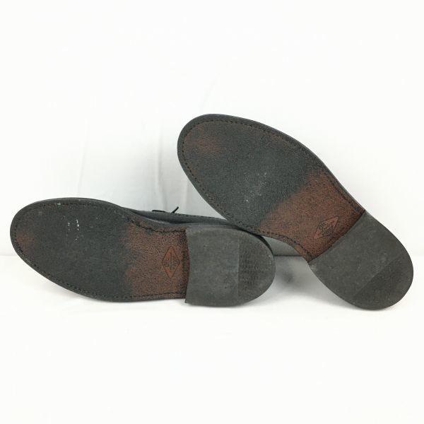 70s Vintage ANSI Z41.1-190 Steel Toe Long Wingtip Safety Shoes Black Size 7.5D / 25.5cm(USED)