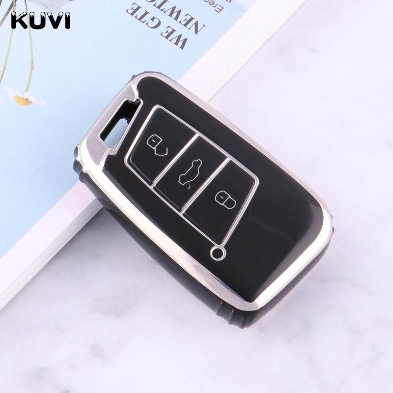 New Fashion Tpu Car Remote Key Case Cover Shell For Vw Volkswagen Passat B8 Magotan For Skoda Kodiaq Superb A7 Smart Keyless