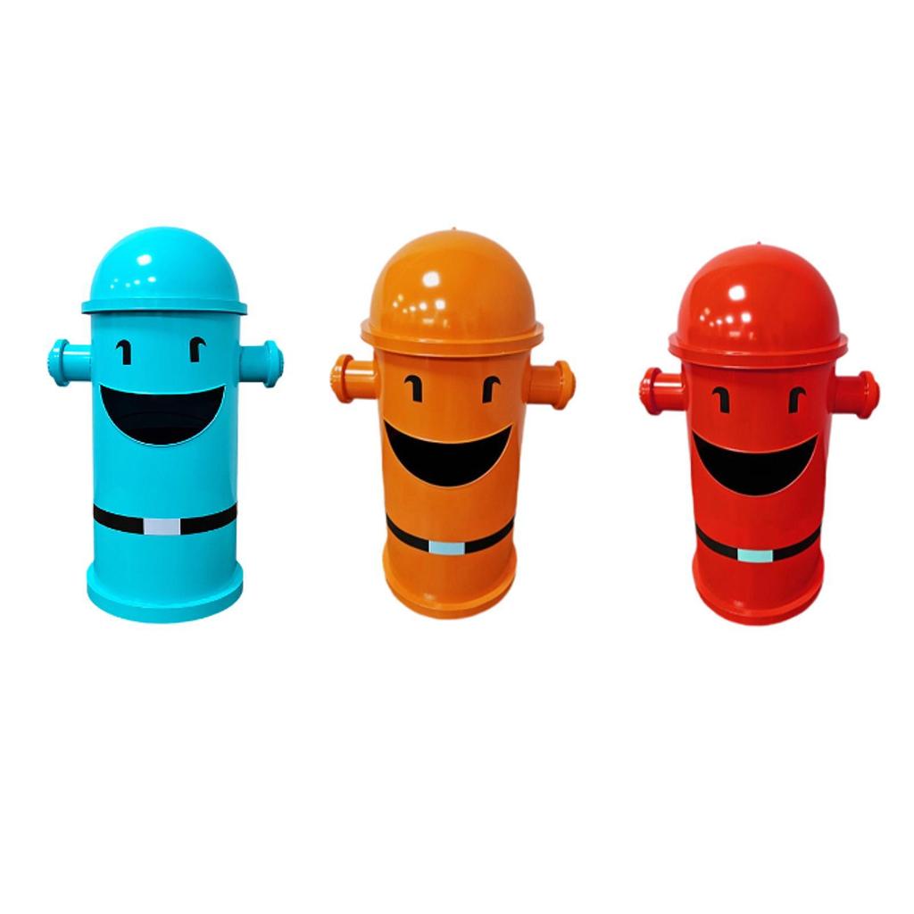 Fire Hydrant Trash Can Metal Waste Bin for Household Indoor Outdoor Kitchen