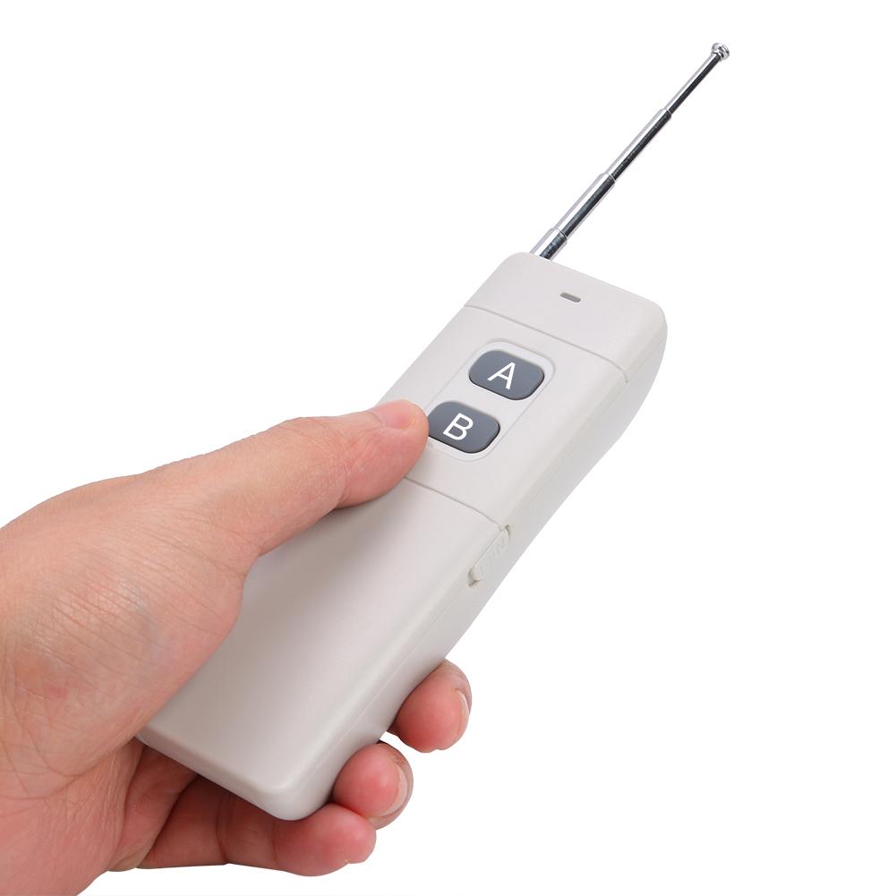 AK-WT02 220V Wireless Remote Water Pump Relay Switcher AB Buttons Remote Control