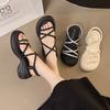 High-end sandals women's summer new fashion design niche versatile not tired sandals