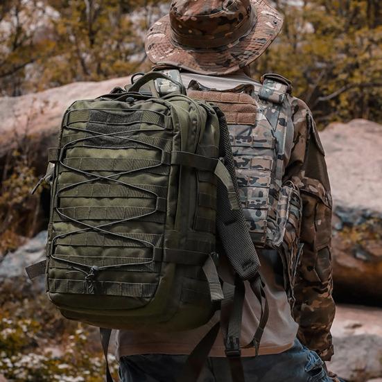 Hiking Backpack Lightweight Large Capacity Waterproof Oxford Cloth Outdoor Travel Camping Climbing Hunting Storage Bag Camouflage Rucksack