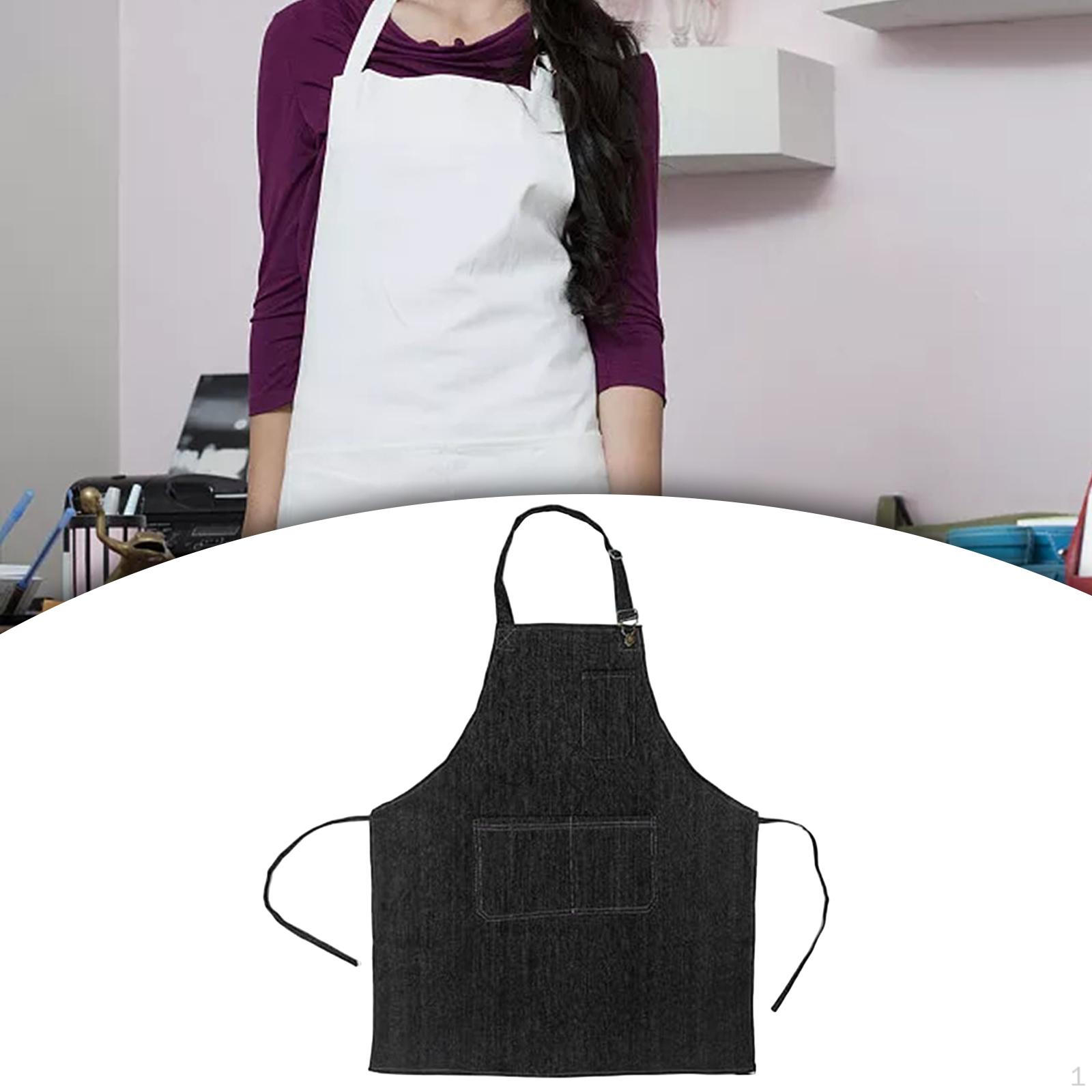 

Чехол для фартука шеф-повара, многофункциональный, портативный, износостойкий, джинсовый, для парикмахерской, кухни чёрный