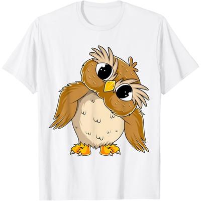 Owl Lover Women Kids Girl T-Shirt