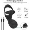 Vibrating Penis Sleeve Ring Masturbator Anal Plug Cock Ring Vibrator Delay Ejaculation Stronger Erection for Sex Toys for Couple