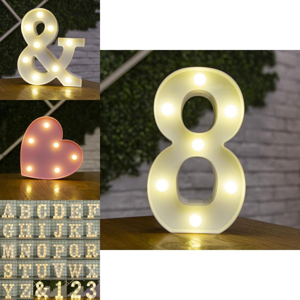 Large Led Light Emitting Alphanumeric Love Standing Sign Decoration For Party Themes And Indoor Decor