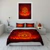 Logo ardent de Manchester United. Ensembles de literie Ensembles de housses de couette Housses de couette Taies d'oreiller(1 * Housse de couette 2 * Taies d'oreiller sans couette)