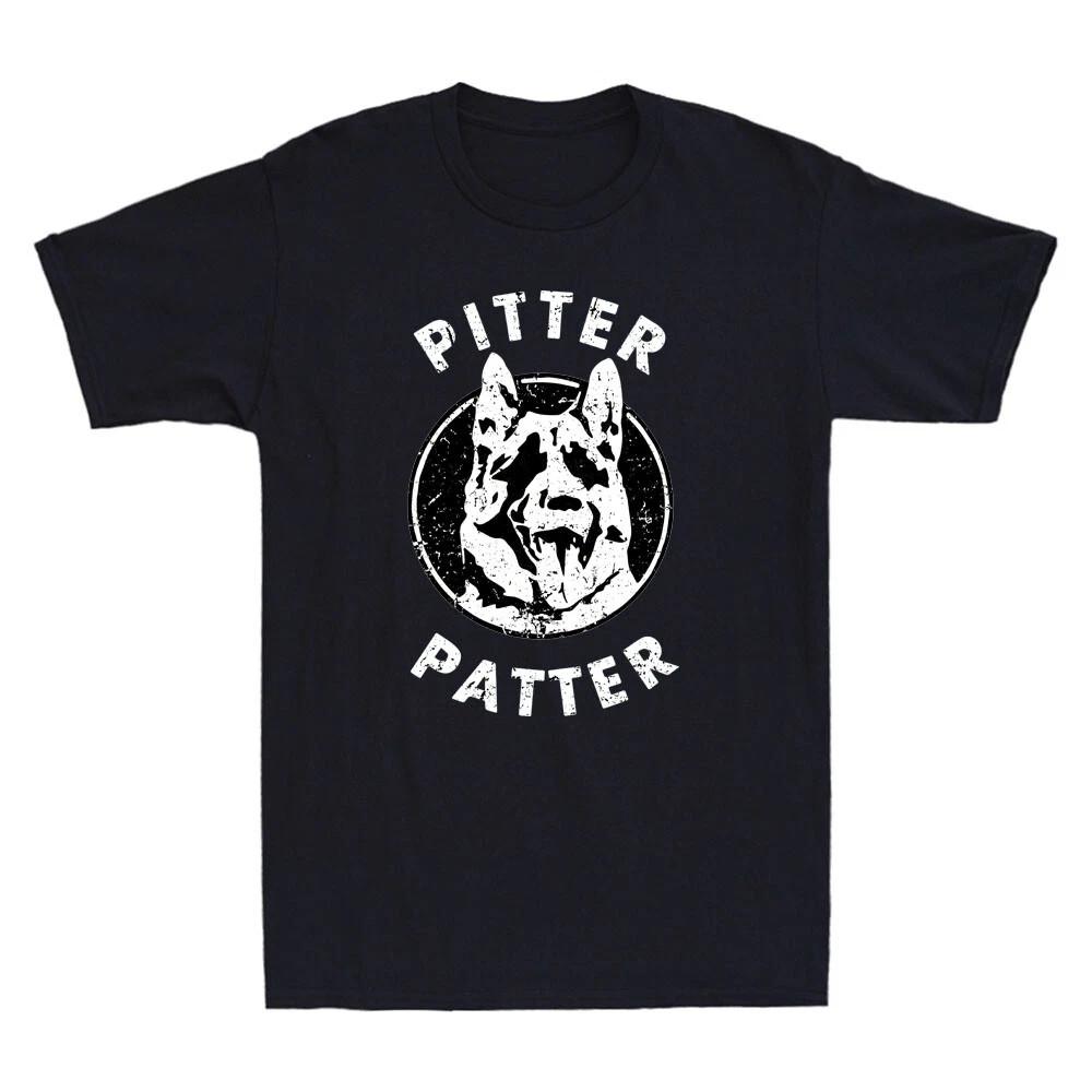 Pitter Patter Funny Dog Lover Retro T-Shirt | S - 4XL XXXXL