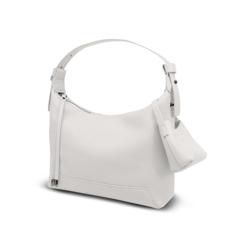 

Женская сумка из натуральной кожи, премиальная на ощупь, из коровьей кожи, одноплечевая, через плечо, сумка под мышкой One Size белый