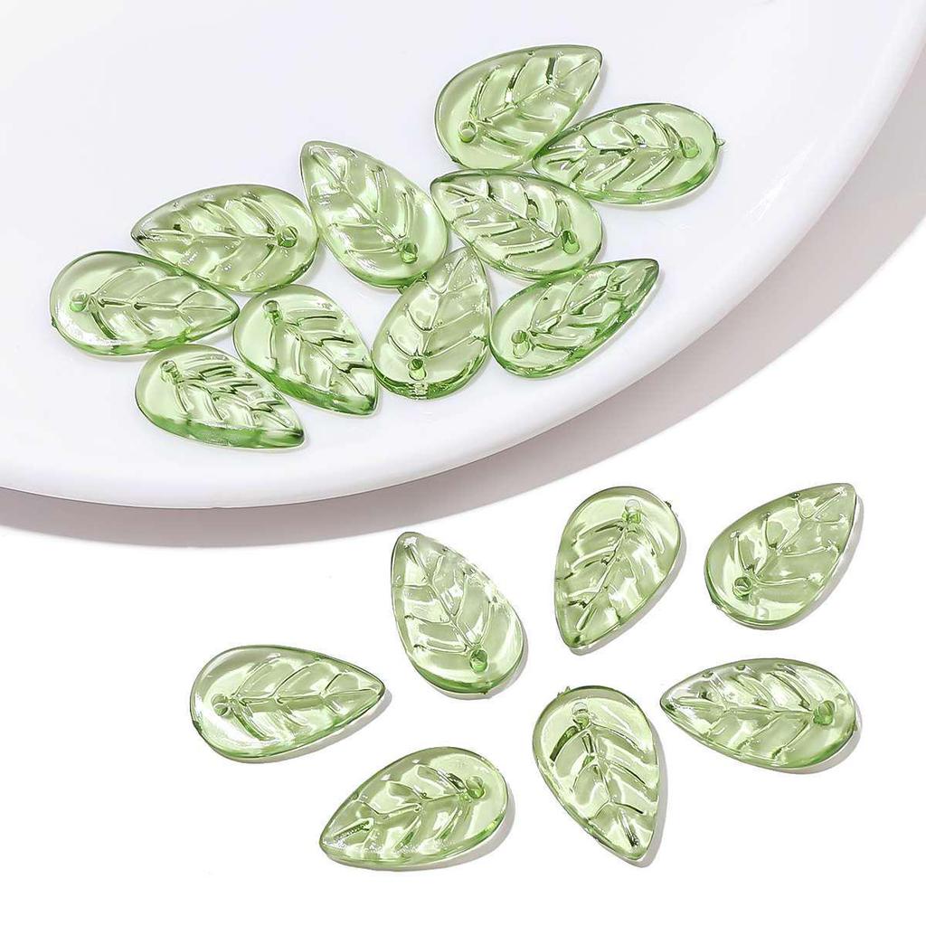 Acrylic Mini Tree Leaf Beads for DIY Jewelry: Handmade Necklaces, Bracelets, and Earrings Accessories