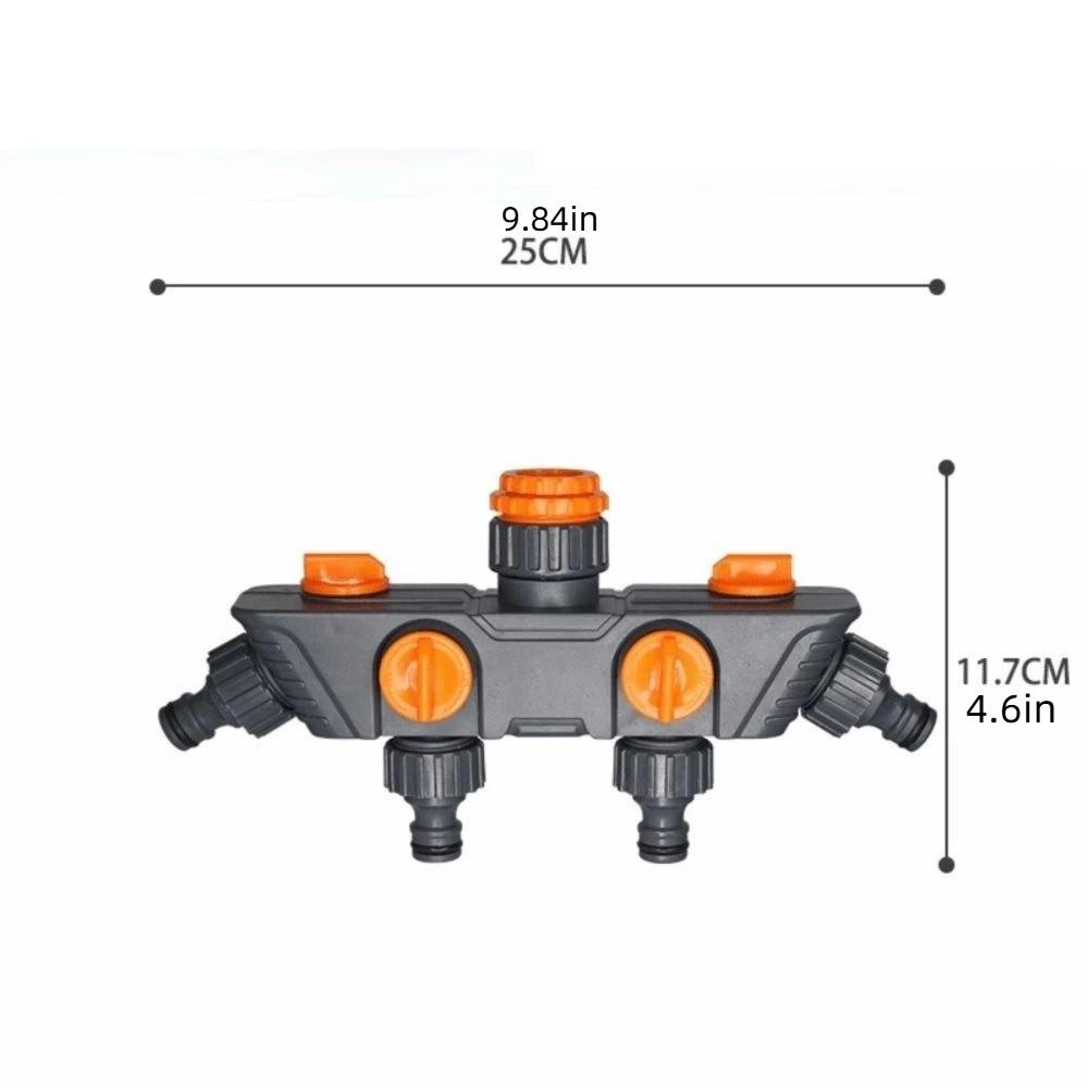 Four Independent Switches Hose Diverter Faucet Hose Connector One In Four Out  Outdoor Watering