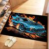 Neon Retro Car Night Drive Floor Mats for Living Room, Bedroom and Room Decoration Are Suitable for Gifts.