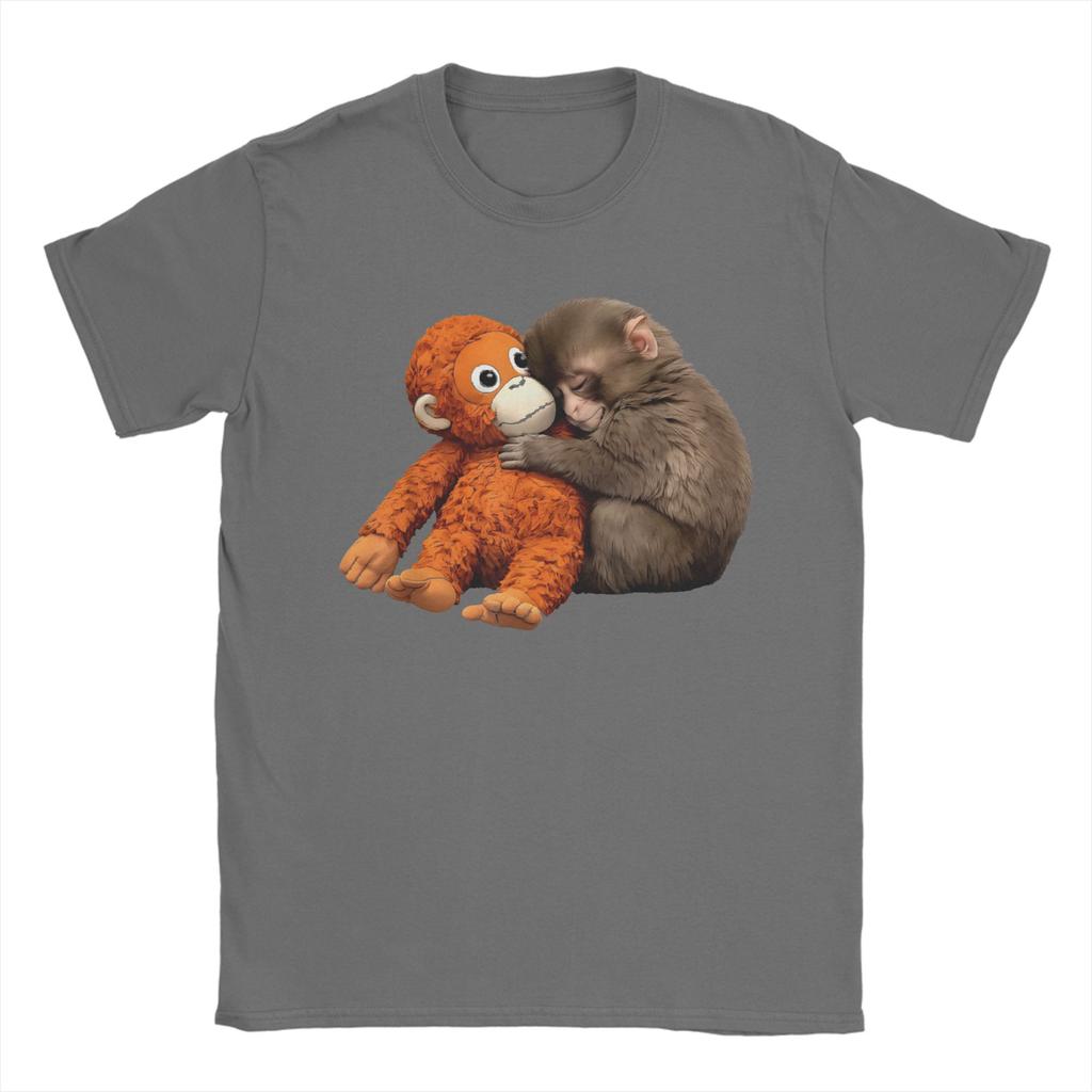 Men Punch Monkey Funny Animal T Shirt 100 Cotton Clothes Leisure Short Sleeve Crewneck Tee Shirt Gift Idea TShirts