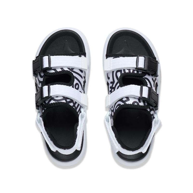 Li Ning Youth  Childrens Sports Lifestyle Series Casual Versatile Sandals Kids sandals White Black YKUT020-5