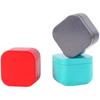 4 Stück verschlossene Blechdose Tragbare Aufbewahrungsboxen Glas Mini Quadratische Eisen Teedose Gewürze