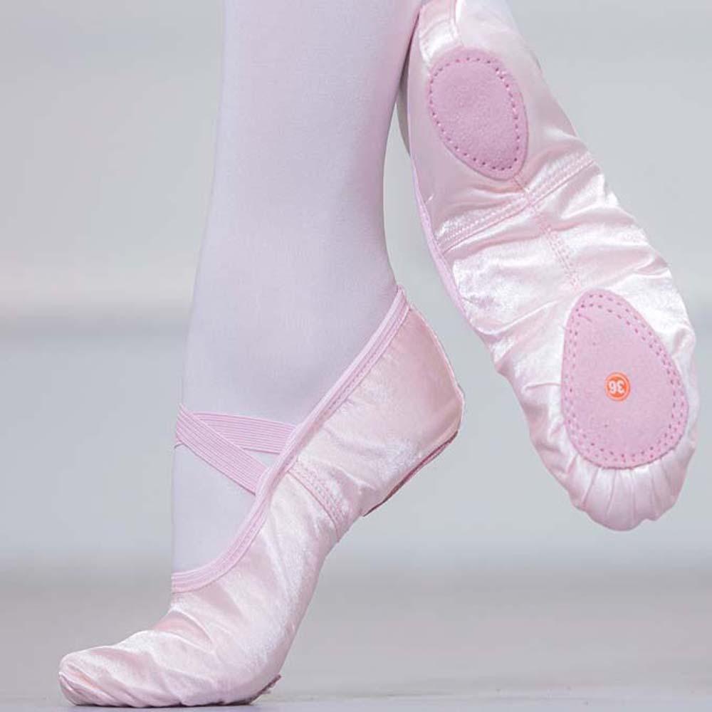 PU Leather Ballet Shoes for Girls Flat Sole Stain Dance Slippers Soft Pointe Shoes  Women