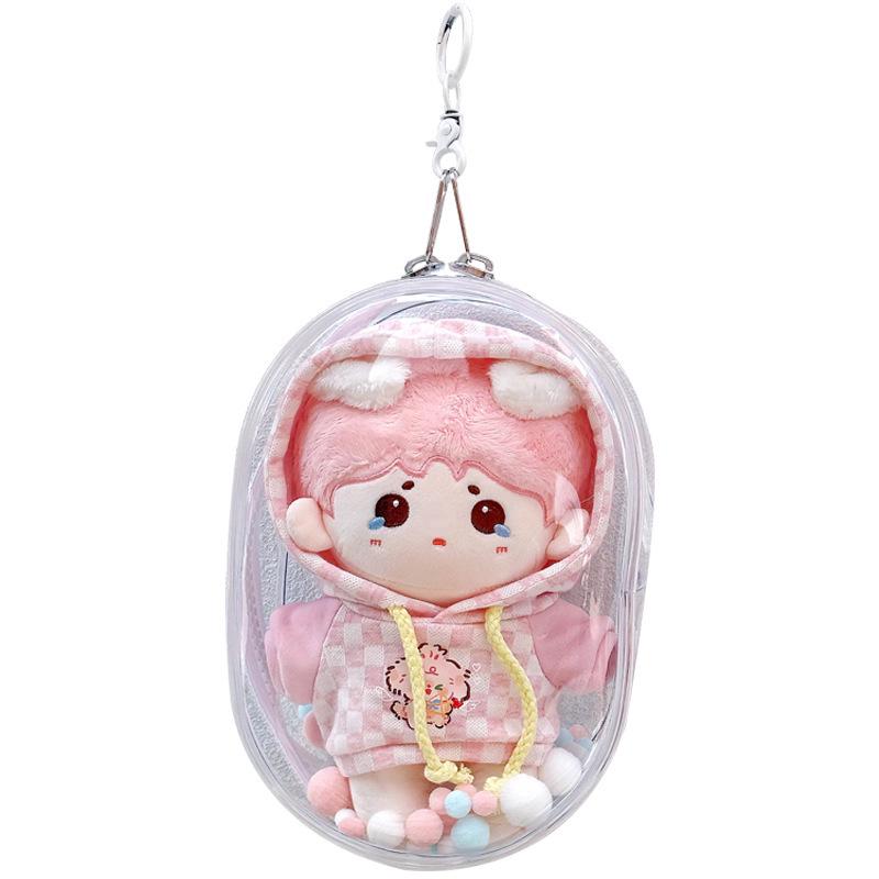 High Transparency Dustproof Plush Doll Storage Bag - Thickened, Cotton, 15cm/20cm