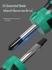 Industrial Grade Magnetic Slotted & Phillips Screwdriver Set with Short Handle