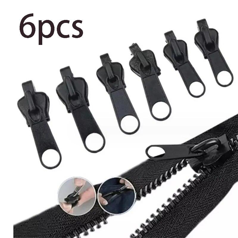 6/12/24pcs Sewing DIY Detachable Zipper Head Zipper Practical Convenient Sturdy Bag Handbag Suitcase Backpack Tent