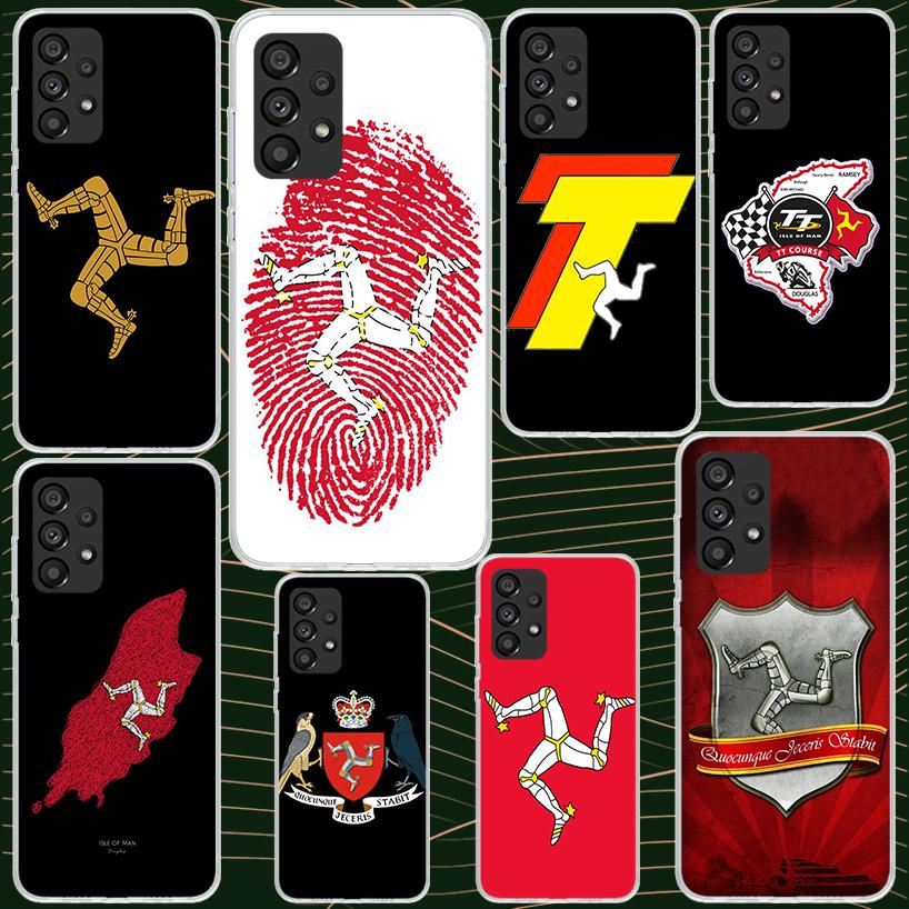 Isle of Man Coat of Arms Case for Samsung Galaxy A52 A42 A32 A22 A12 A51 A50 A02S Phone Cover A41 A31 A21S A40 A30S A20E A10S A7