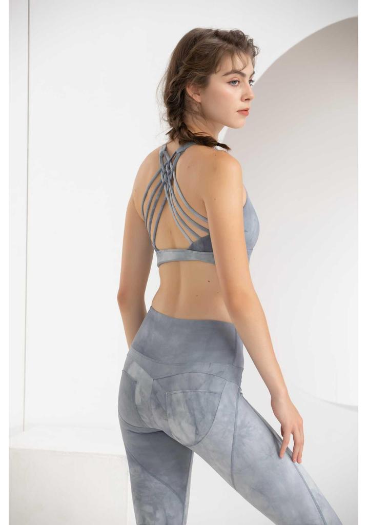 Tie-Dye Shockproof Sports Bra: Breathable, Quick-Drying Yoga & Fitness Tank Top