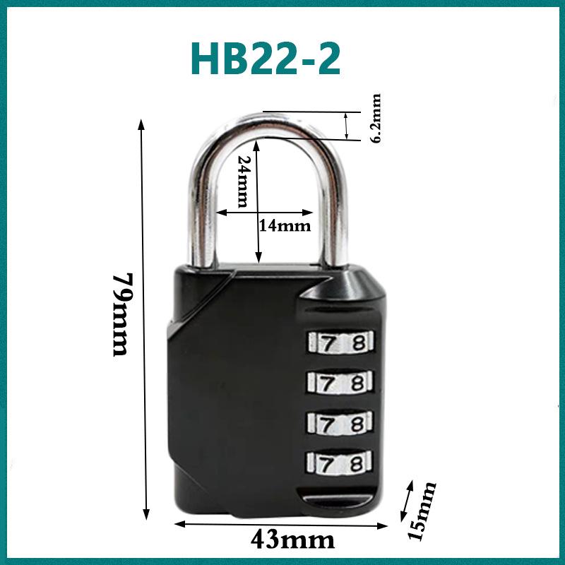 Metal Combination Padlock for Suitcases, Backpacks, Gym Lockers, Doors, and Windows - Zinc Alloy Anti-theft Lock.