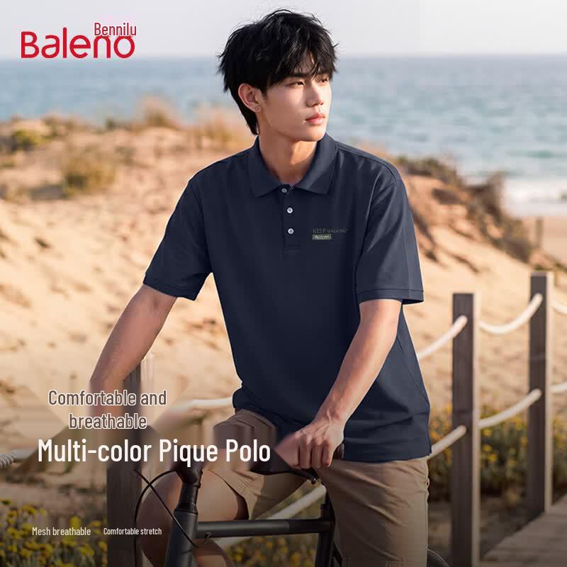 Baleno Men s Ice Silk Short Sleeve Polo T-Shirt XL
