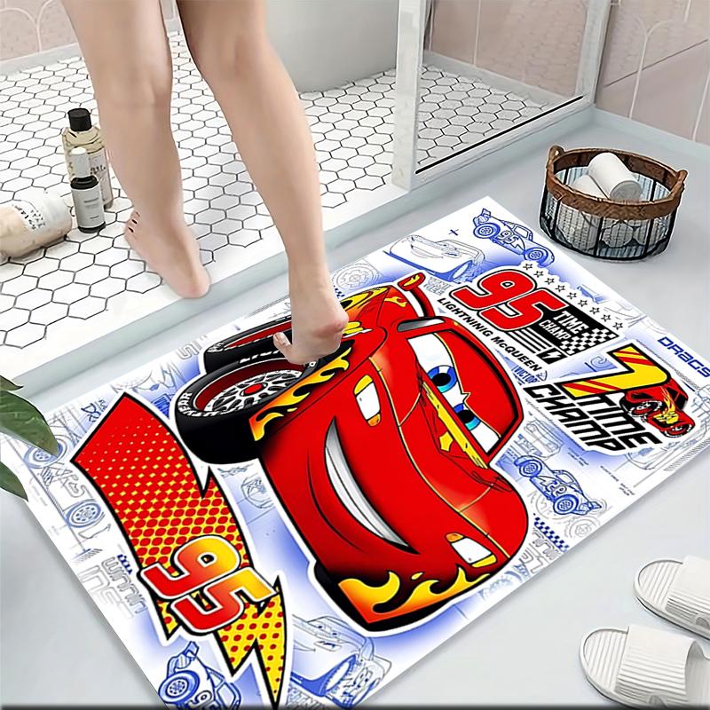 Mcqueen'S Spirit Carpet Rug Soft Washable Antislip Home Living Room Sofa Mats Personalized Christmas Rug