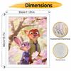 Disney Zootopia Judy Hopps Nick Wilde Oil Painting Hand Painting Art Kit Coloring Painting Handmade Diy Home Decoration Gift