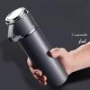 1PC Water Bottle with 3 Lids Leakproof Vacuum Insulated, 304 Stainless Steel Thermal Cup for Hot/Cold Drinks, Portable for Travel, Office, Camping