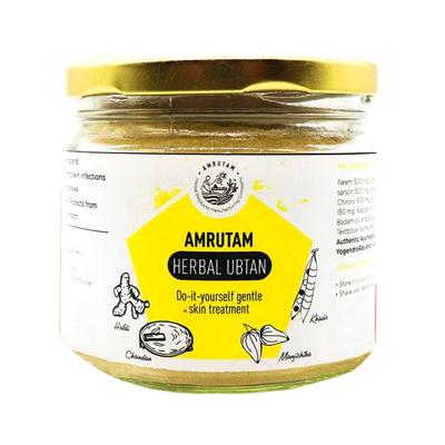 Maschera viso in polvere di legno di sandalo: per una pelle liscia (240 g), Ubtan alle erbe con Chandan,
