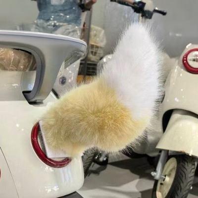 Remote Control Car Tail with Motion Sensor Plush Animal Tail for Vehicle Decoration And Cosplay USB Rechargeable Novelty Gift