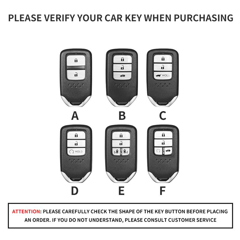 Leather Car Key Case Cover For Honda Honda Accord Civic 10Th Cr-V Hr-V Insight Odyssey Pilot Ridgeline Jazz Jade Fit Freed City