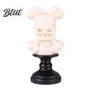 Safe Halloween Lighting Skull Night Light LED Skeleton Decorative Candle Light for Realistic Statue Haunted House Spooky Party Tabletop Decor Trick