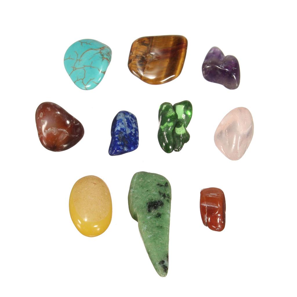 JIEIIFAFH Ten Kinds Natural Crystal and Stone Quartz Gemstone Rock Mineral Specimen Healin JIEIIFAFH Ten Kinds Natural Crystal and Stone Quartz Gemstone Rock Mineral Specimen Healin
