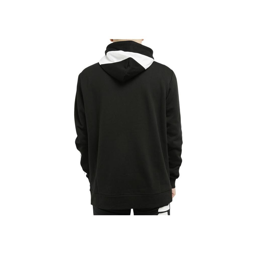 PUMA Colorblock Letter Logo Print Hoodie Men Tops Black 598233-01