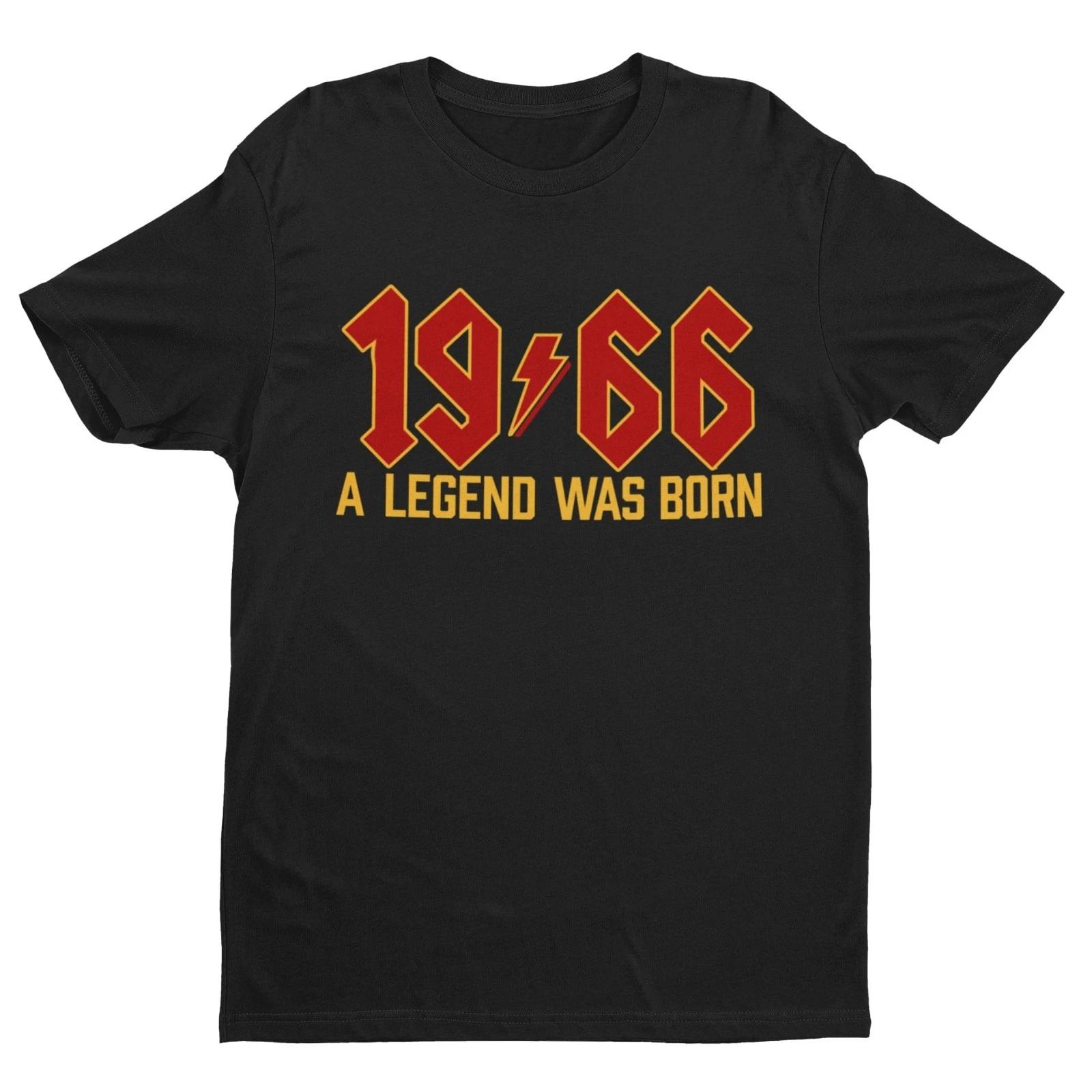1966 A Legend Was Born T-Shirt 60th Birthday Rock Style Tee 2026 For 2026 Sixty XL