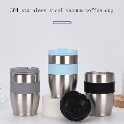 New Double-layer Vacuum Stainless Steel Thermos Cup Direct Drinking Coffee Cup with Lid Anti-scalding Water Cup Office Utility